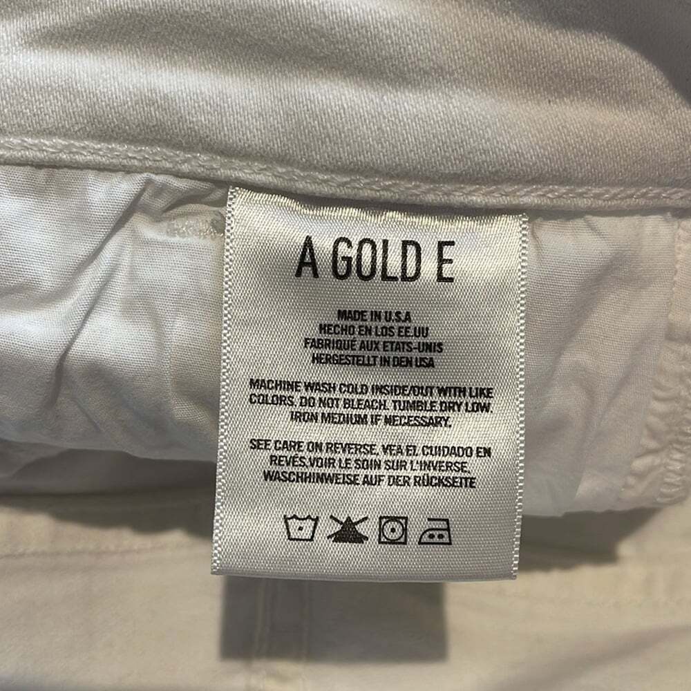 AGOLDE Sophie Crop White Distresses Size 27 - Picture 9 of 10
